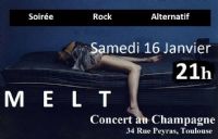 Melt en concert au Bar le Champagne. Le samedi 16 janvier 2016 à TOULOUSE. Haute-Garonne.  21H00